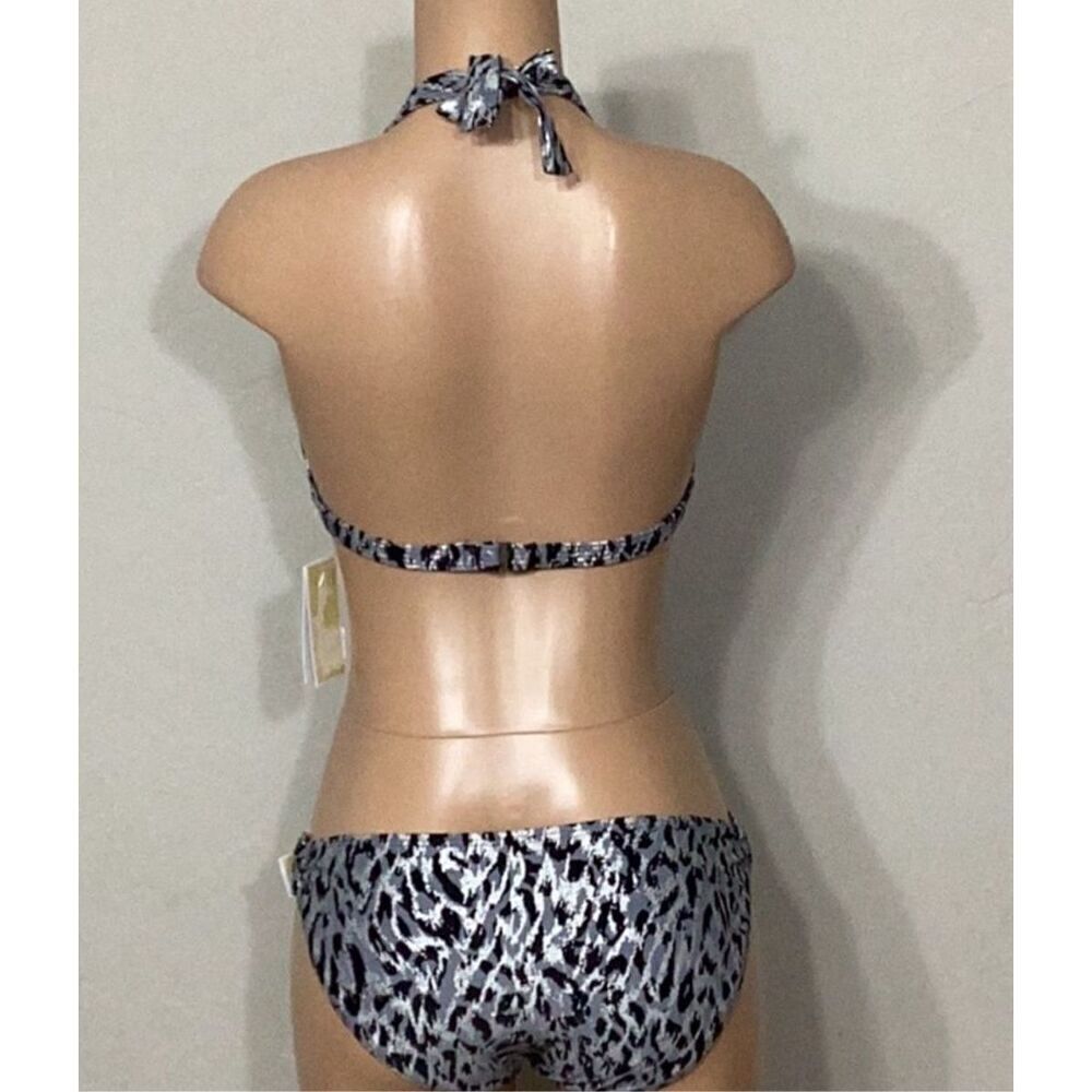 New. Michael Kors frozen Leopard chain ring bikini set. Normally $169. XS–top/S– - Picture 6 of 10